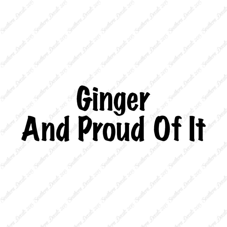 Ginger And Proud Of It