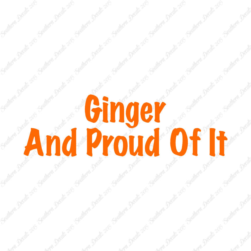 Ginger And Proud Of It