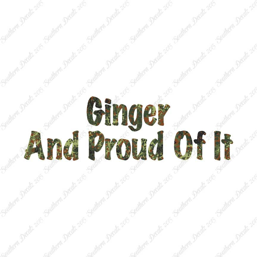 Ginger And Proud Of It