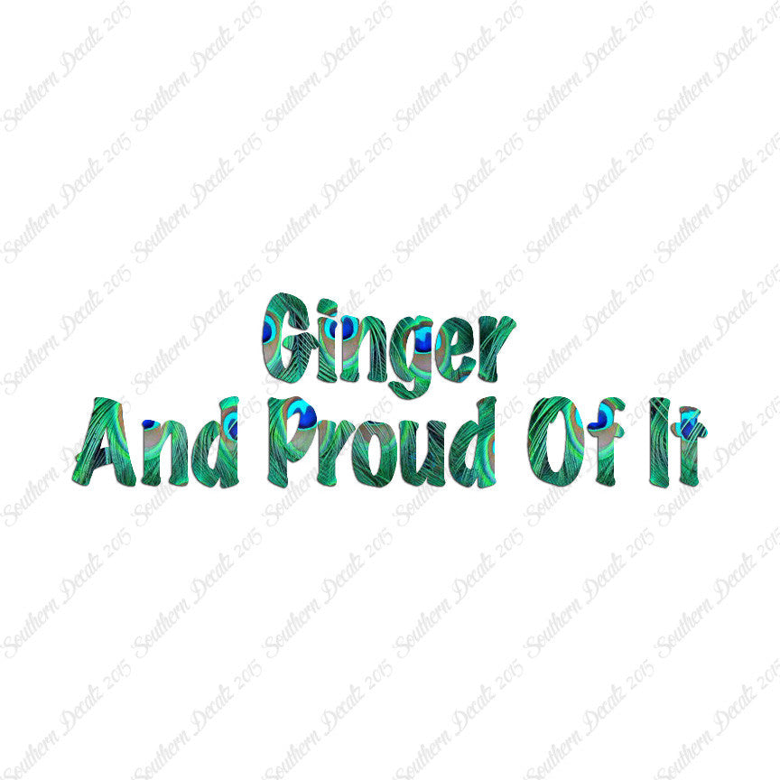 Ginger And Proud Of It