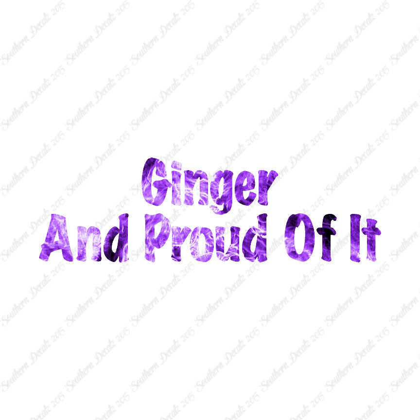 Ginger And Proud Of It