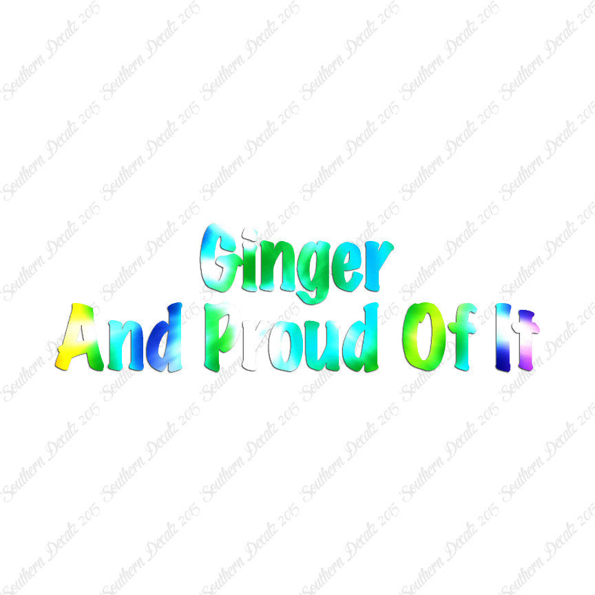 Ginger And Proud Of It