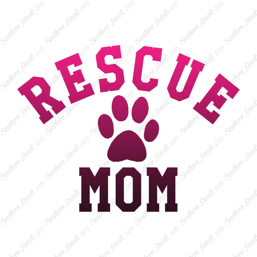 Rescue Mom Paw Print