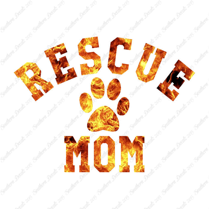 Rescue Mom Paw Print