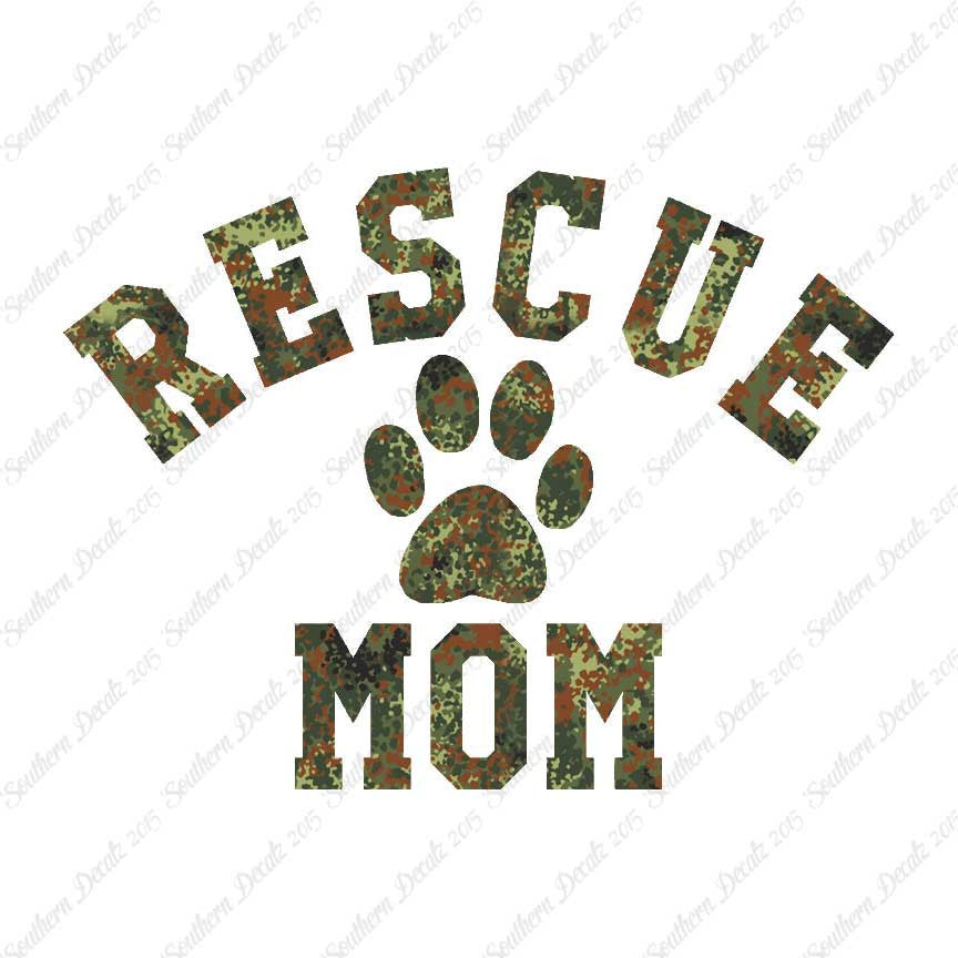 Rescue Mom Paw Print