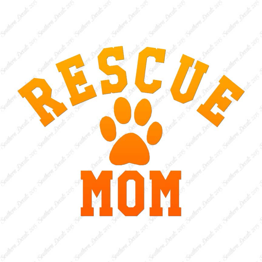 Rescue Mom Paw Print