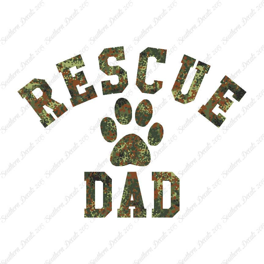 Rescue Dad Paw Print