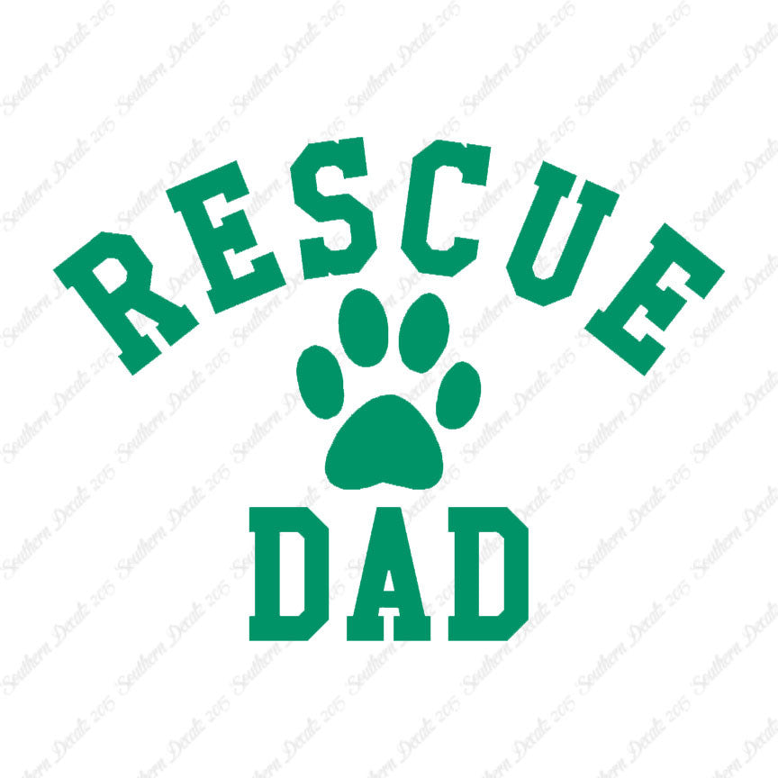 Rescue Dad Paw Print