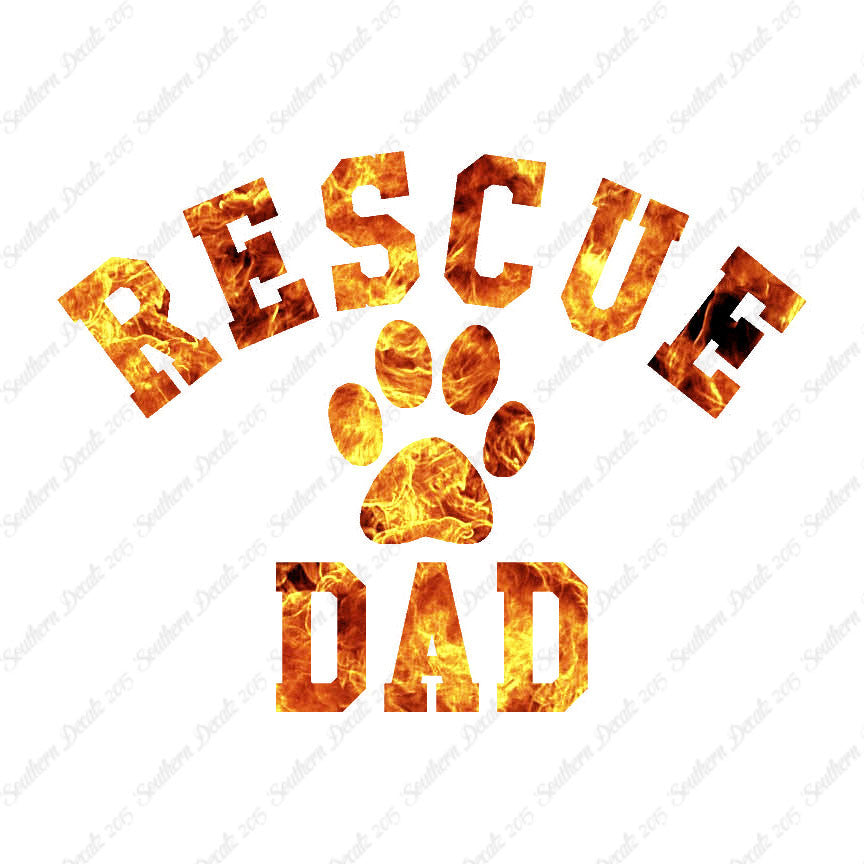 Rescue Dad Paw Print
