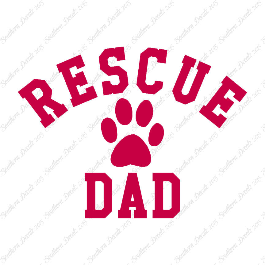 Rescue Dad Paw Print