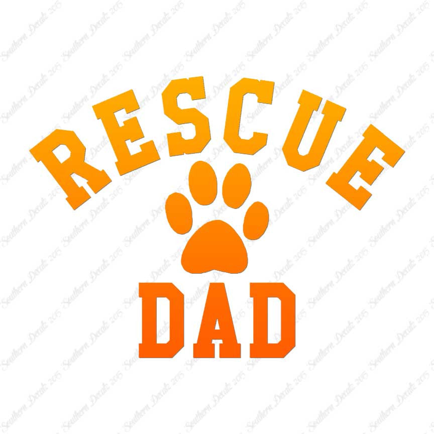 Rescue Dad Paw Print
