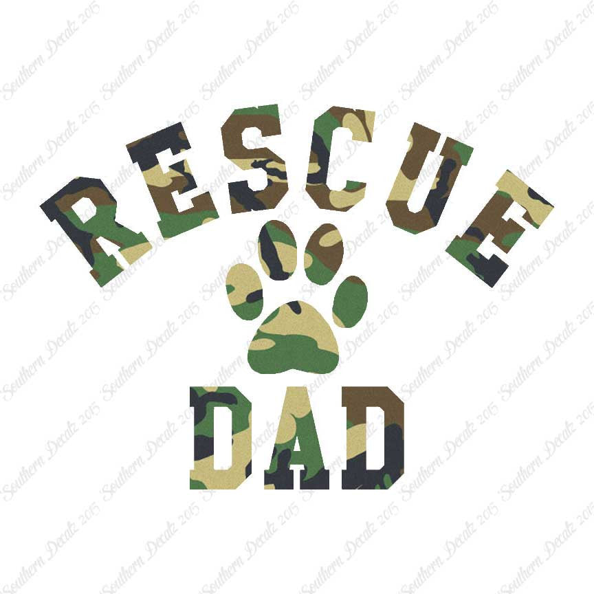 Rescue Dad Paw Print
