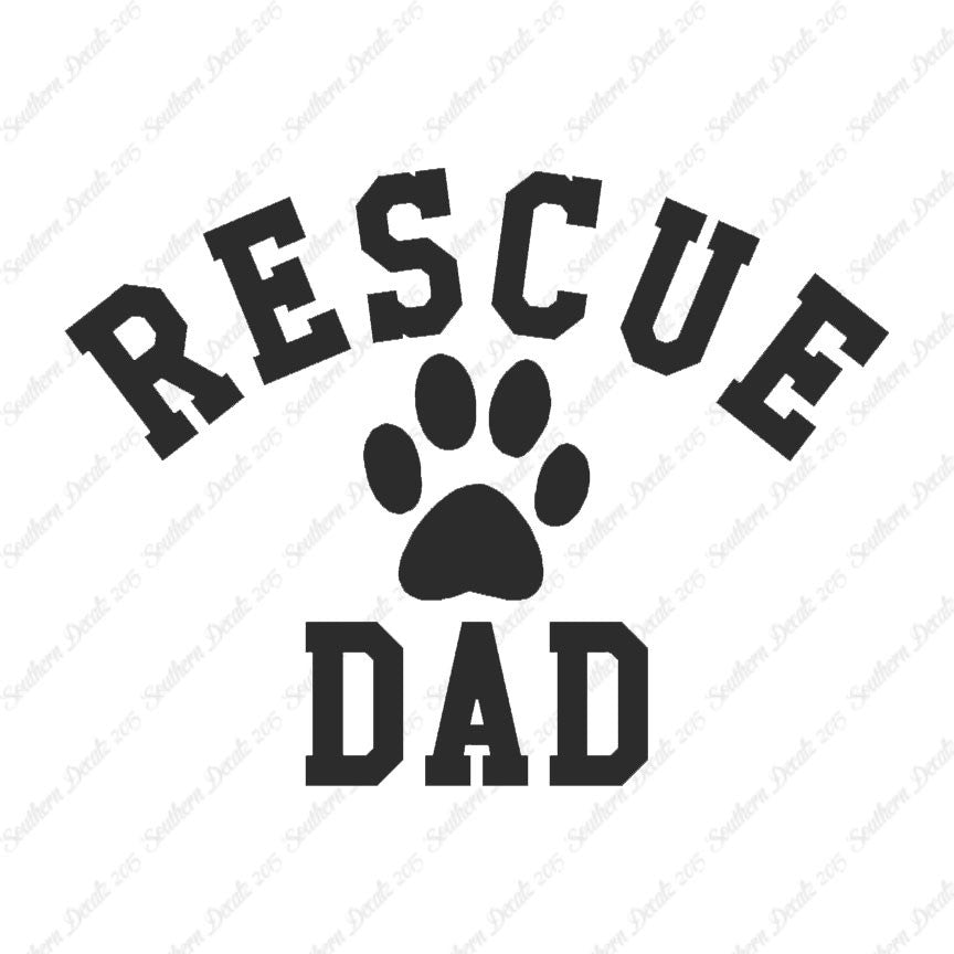 Rescue Dad Paw Print