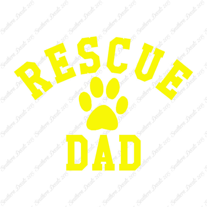 Rescue Dad Paw Print