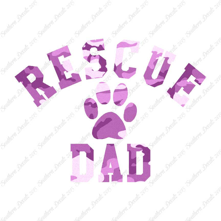Rescue Dad Paw Print