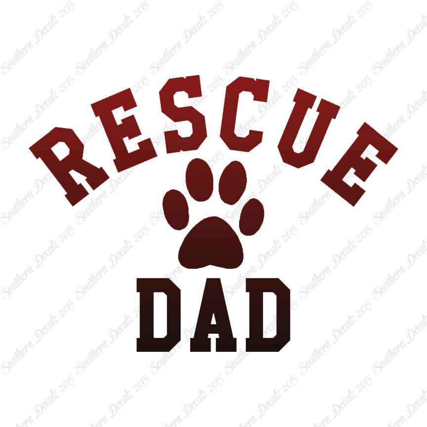 Rescue Dad Paw Print