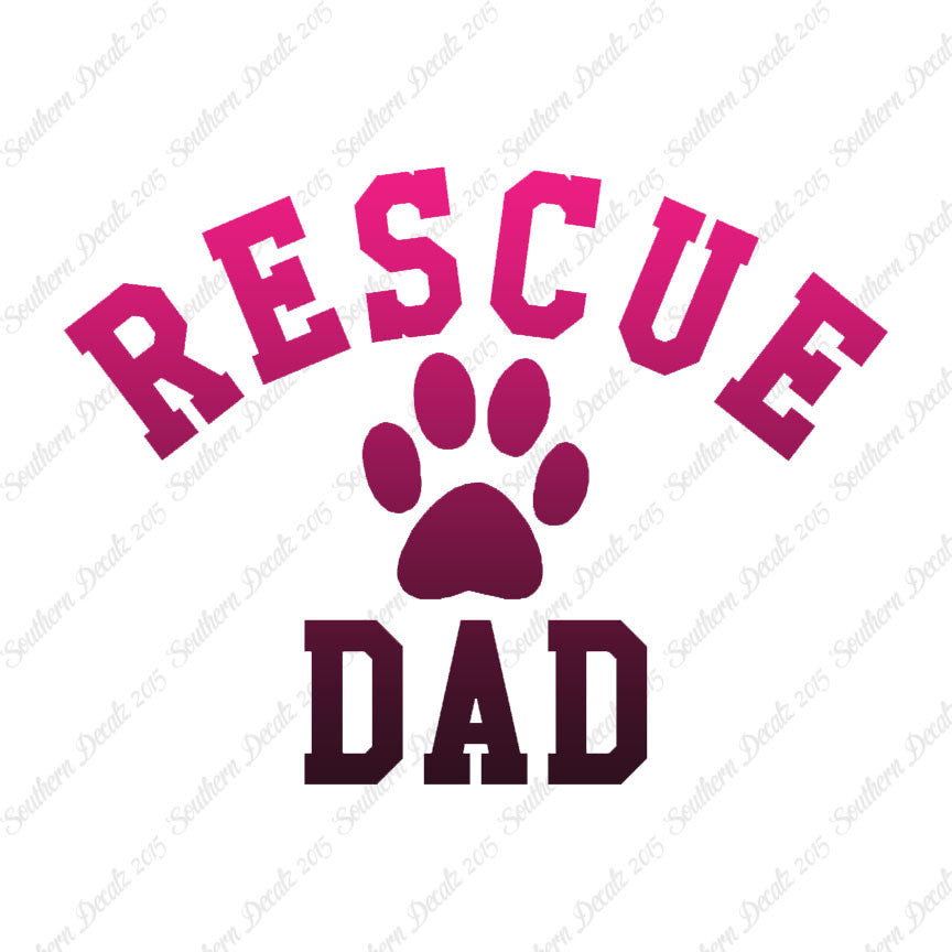Rescue Dad Paw Print
