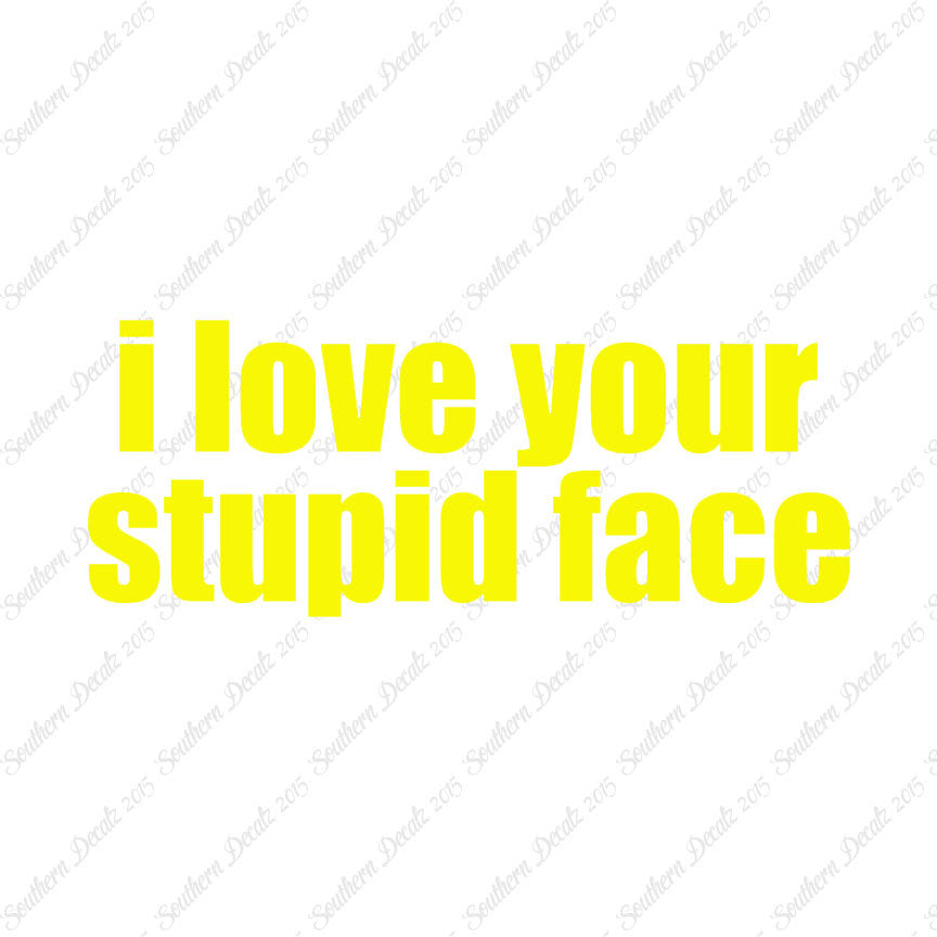 Love Your Stupid Face