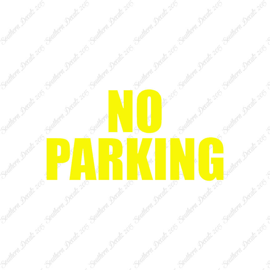 No Parking