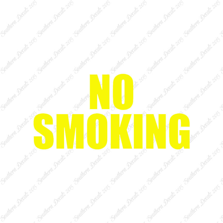 No Smoking