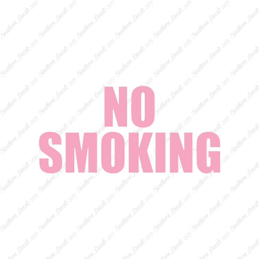 No Smoking