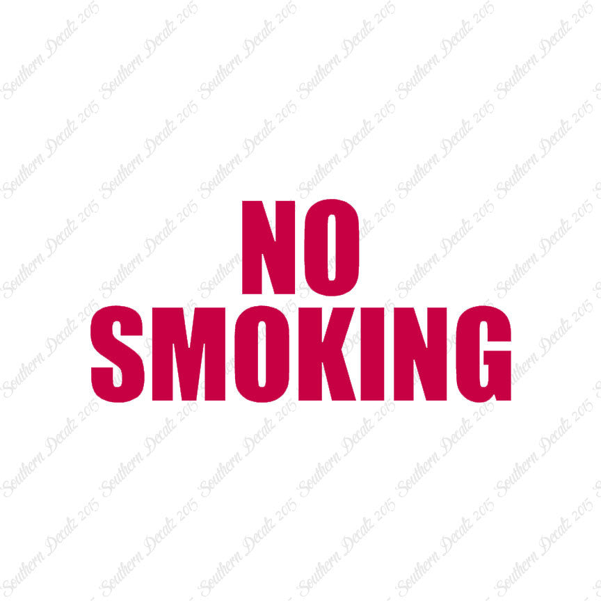 No Smoking