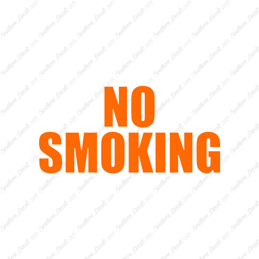 No Smoking