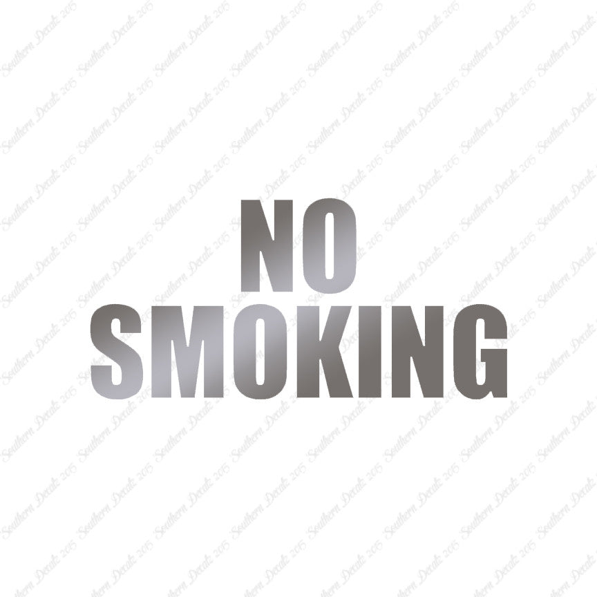 No Smoking
