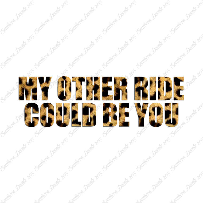 Other Ride Could Be You