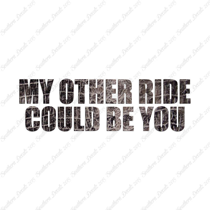 Other Ride Could Be You