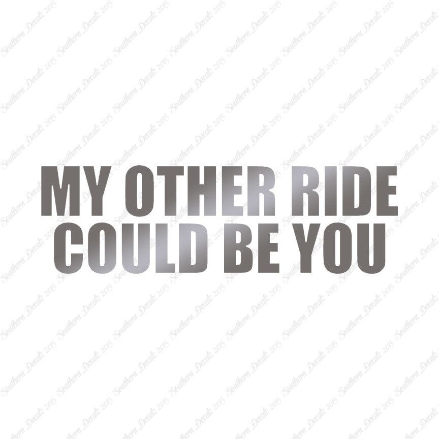 Other Ride Could Be You