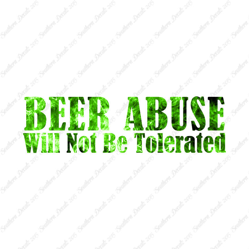 Beer Abuse Not Tolerated