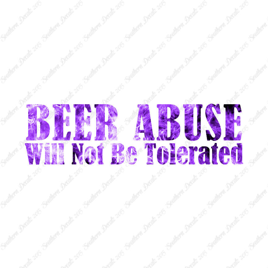 Beer Abuse Not Tolerated