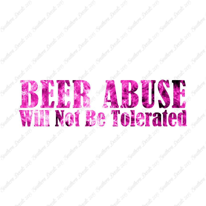 Beer Abuse Not Tolerated