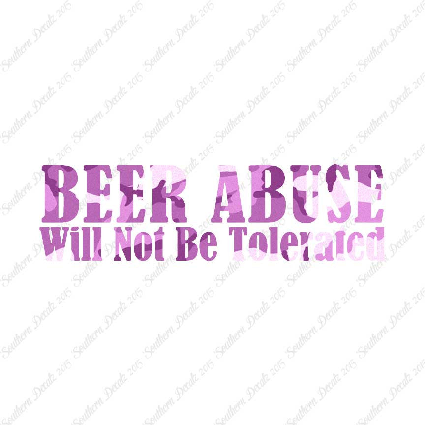 Beer Abuse Not Tolerated
