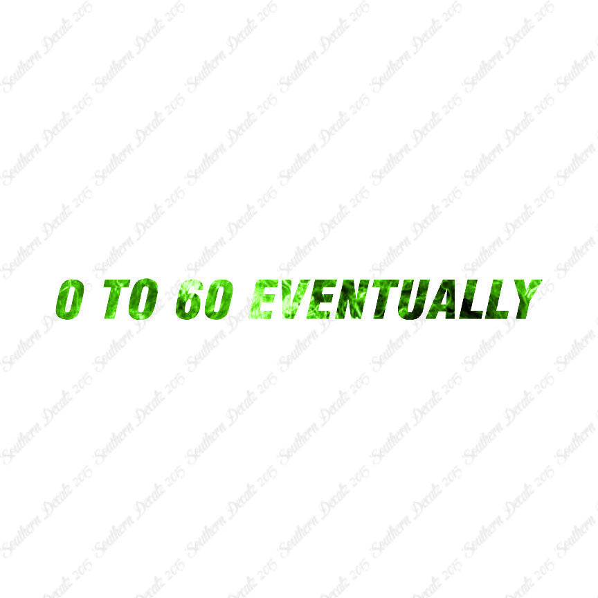 0 To 60 Eventually