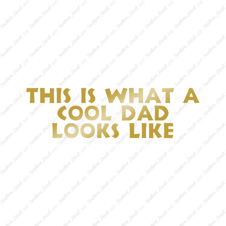 Cool Dad Looks Like