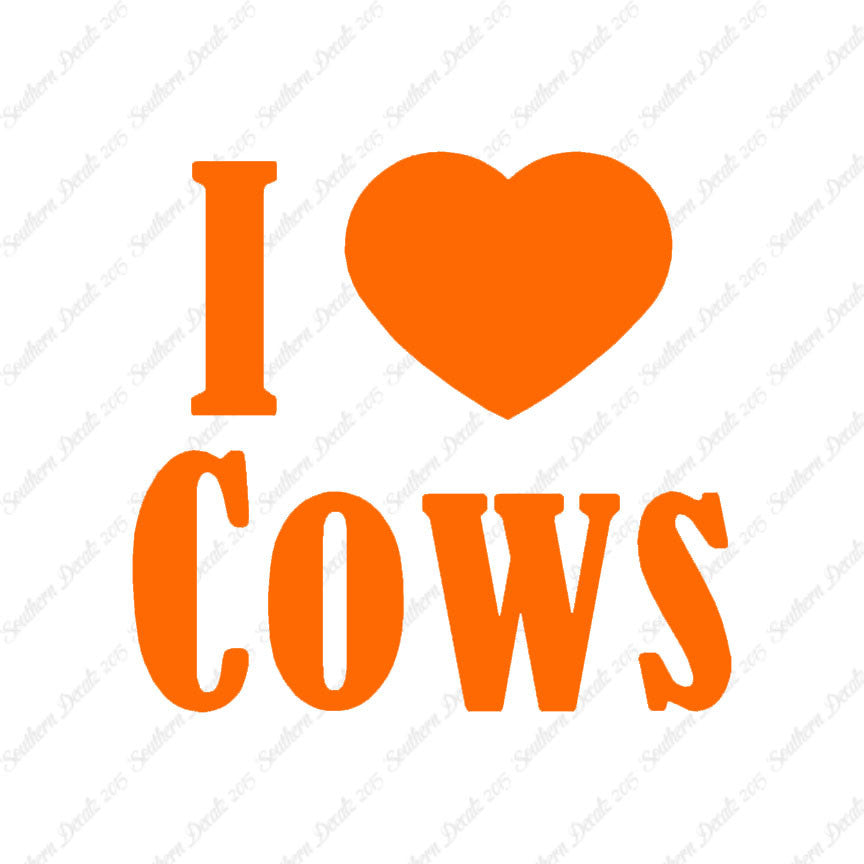 I Heart Love Cows