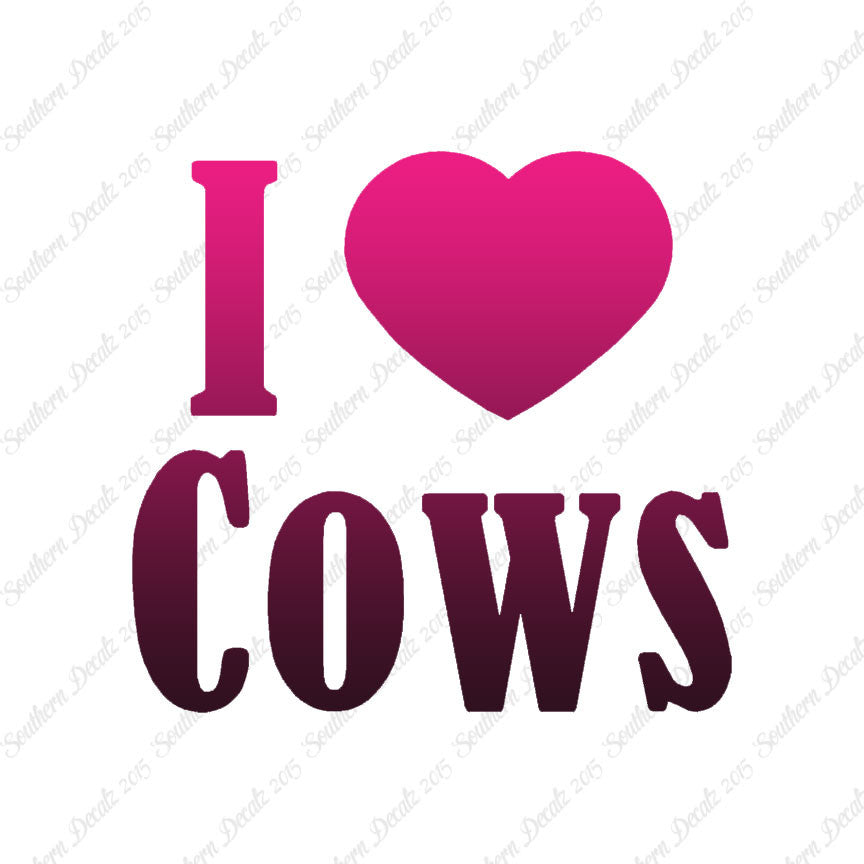 I Heart Love Cows