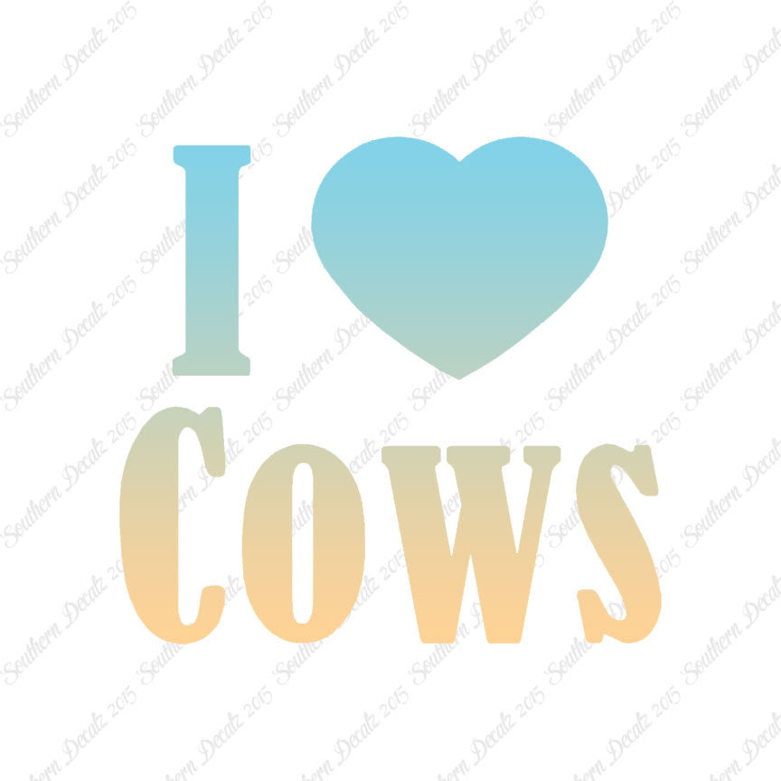 I Heart Love Cows