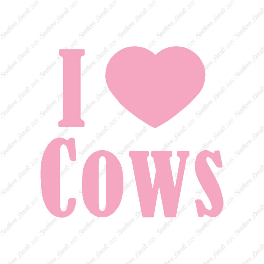 I Heart Love Cows