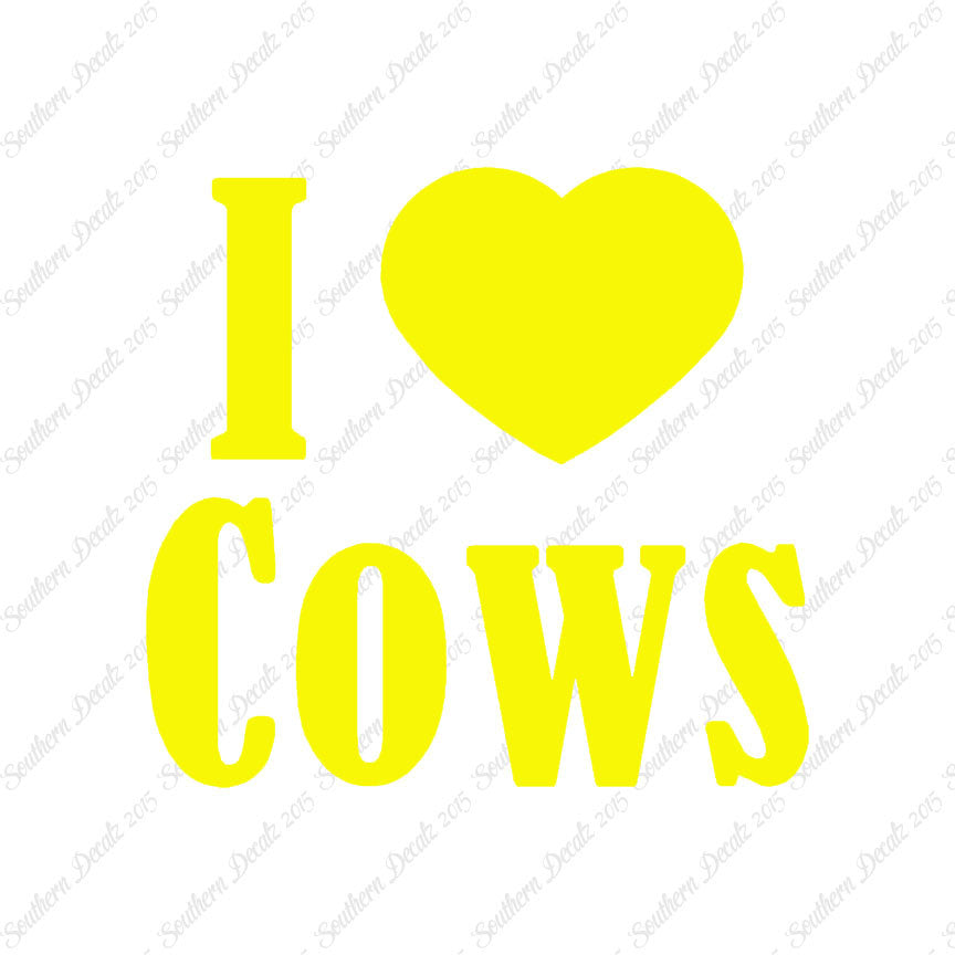 I Heart Love Cows