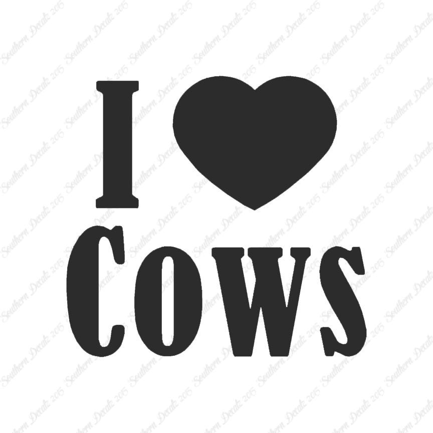 I Heart Love Cows