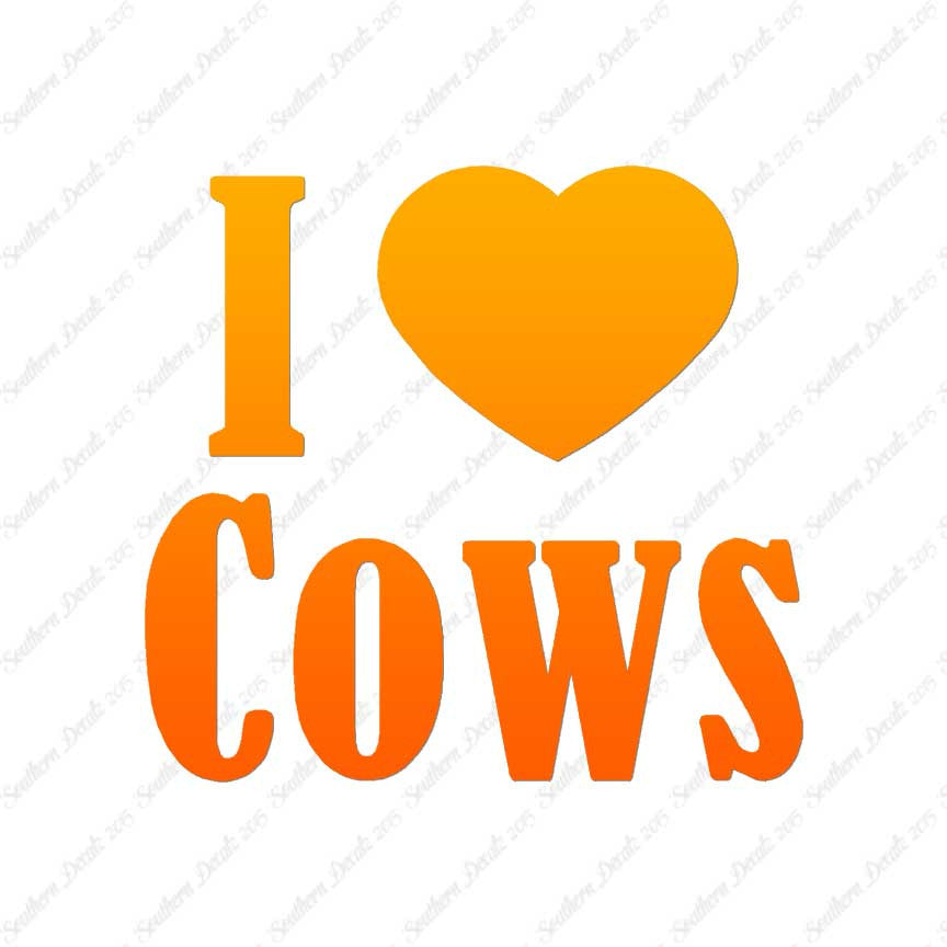 I Heart Love Cows