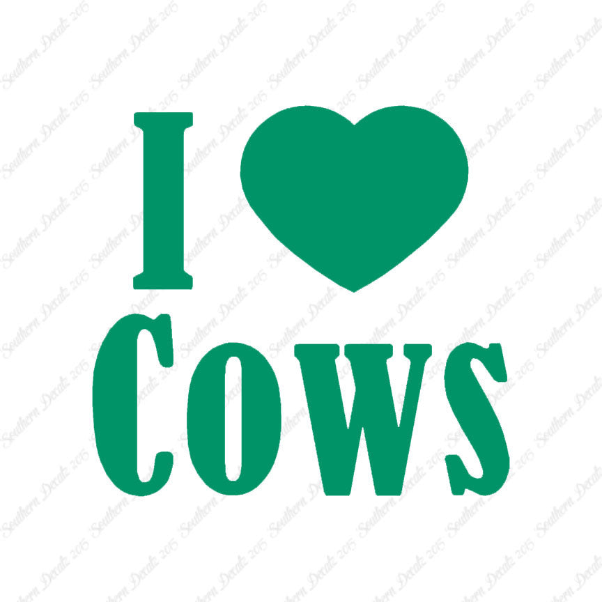 I Heart Love Cows