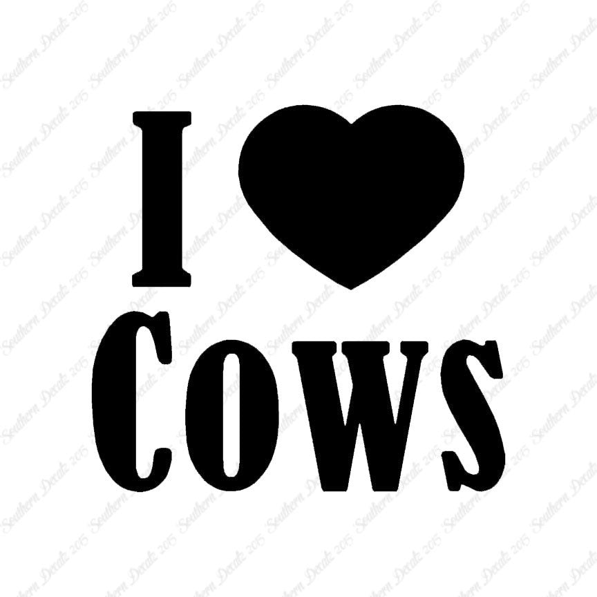 I Heart Love Cows