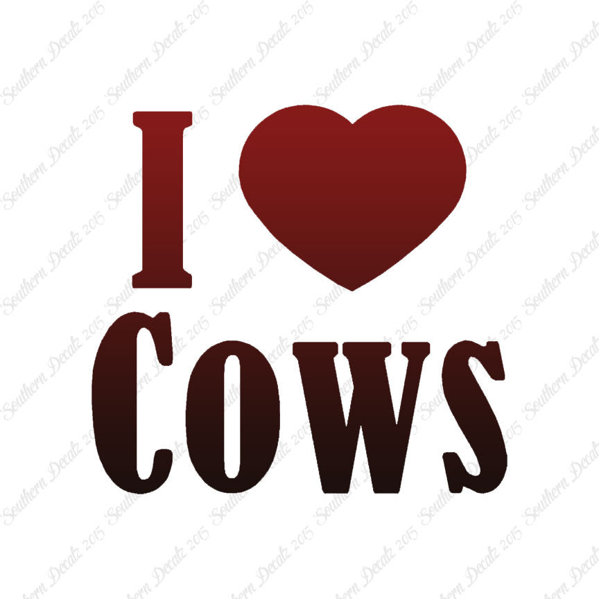 I Heart Love Cows