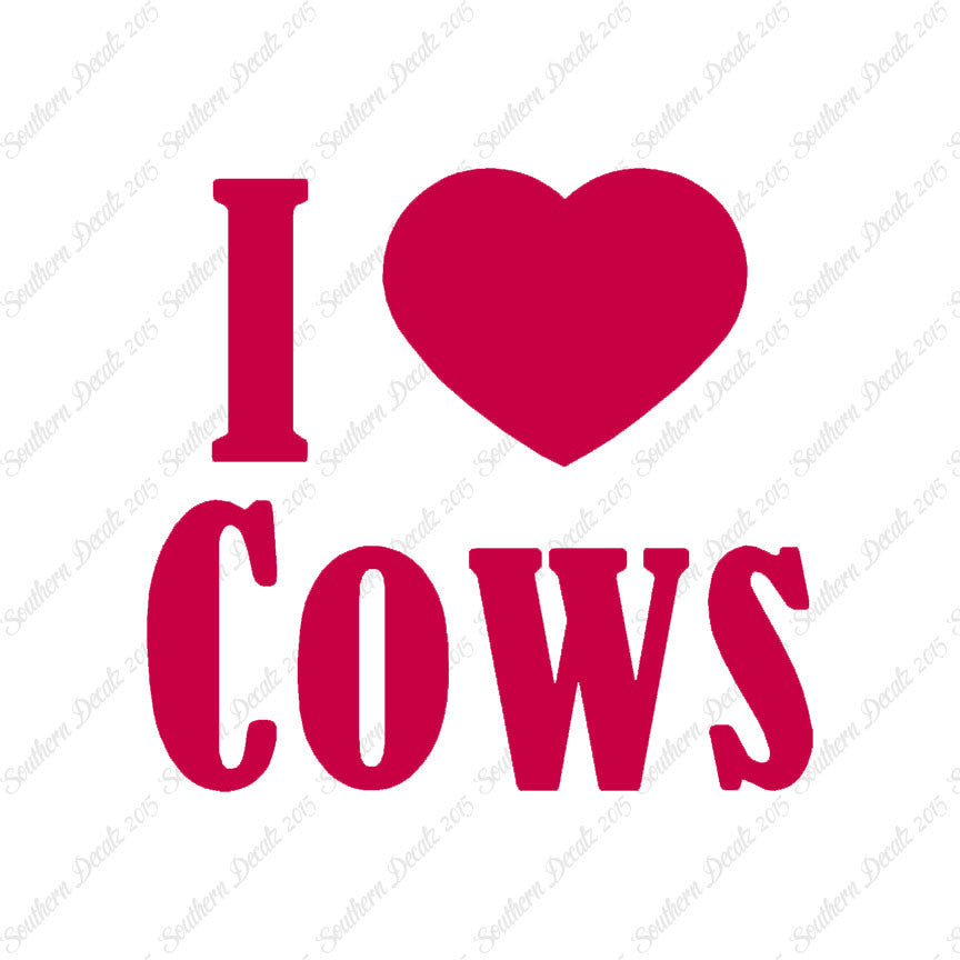 I Heart Love Cows