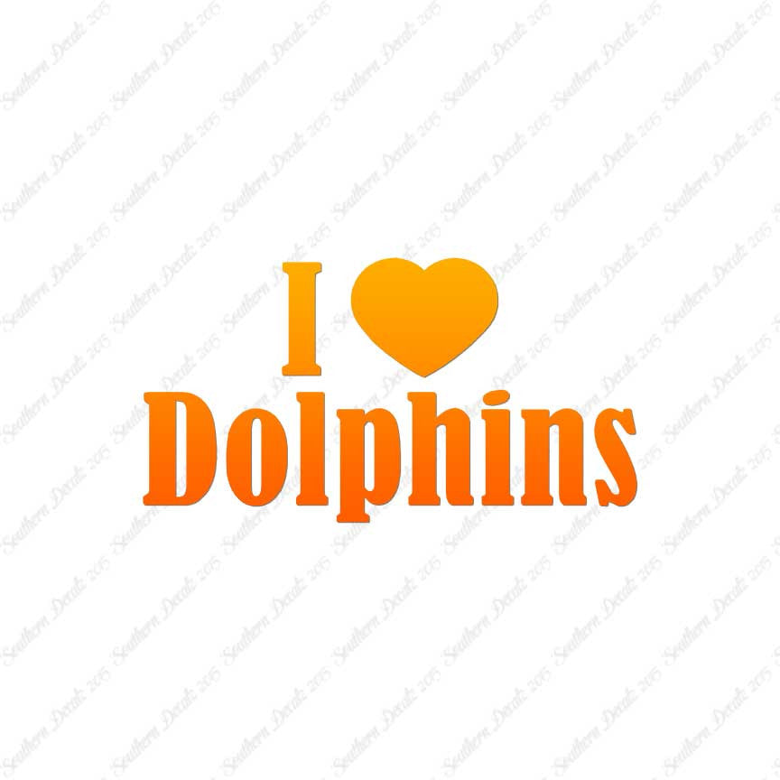 I Heart Love Dolphins