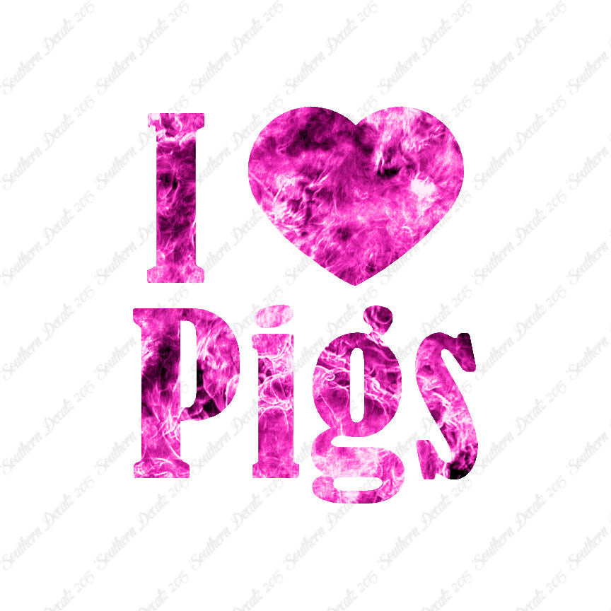 I Heart Love Pigs